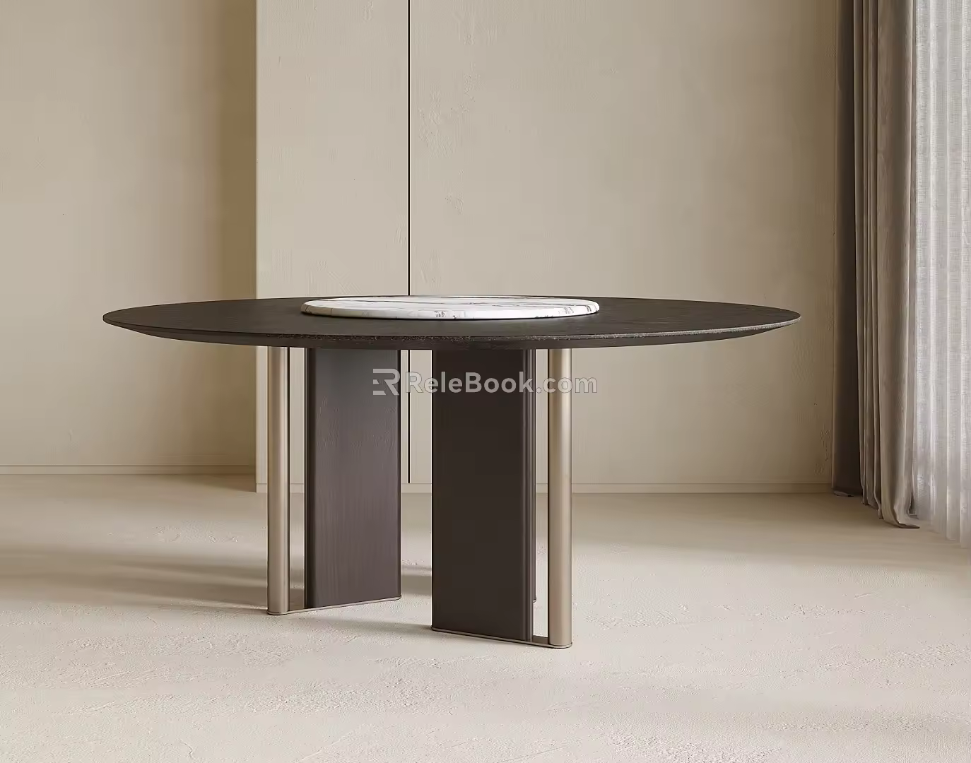 Round table 3d model