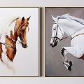 Modern Animal Painting Decorative Painting 3d model