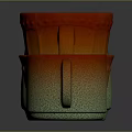 Colorful Gradient Mugs With Red Orange Green Hues In Various Sizes Arranged In A Row