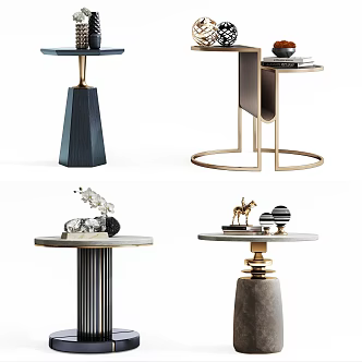 Light Luxury Round Sides 3d model