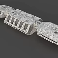 Highly Detailed 3D Sci Fi Spaceship Model With Futuristic Exterior Design