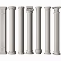 European Roman Column 3d model