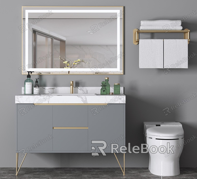 modern sink bathroom cabinet model