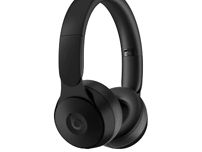 Black Over Ear Headphones with Modern Design and High Quality Audio Sound 3d model
