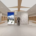 Modern Minimalist Clothing Store Interior With Bright Skylight And Spacious Elegant Clothing Display Space