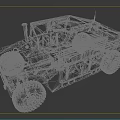 Military Style Utility Vehicle With Camouflage Paint And Off Road Tires Rugged Exterior
