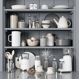 Modern Kitchen Supplies 3d model