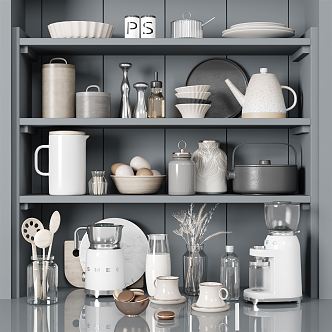 Modern Kitchen Supplies 3d model