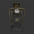 Vintage Texas Express Steam Train Model With Black Gold Accents And Detailed Wheels