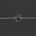 Classic Sword Weapon With Metal Blade Black Handle And Crossguard On Gray Background