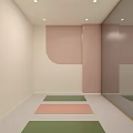 Elegant Oriental Dance Fitness Studio With Modern Reception And Workout Space