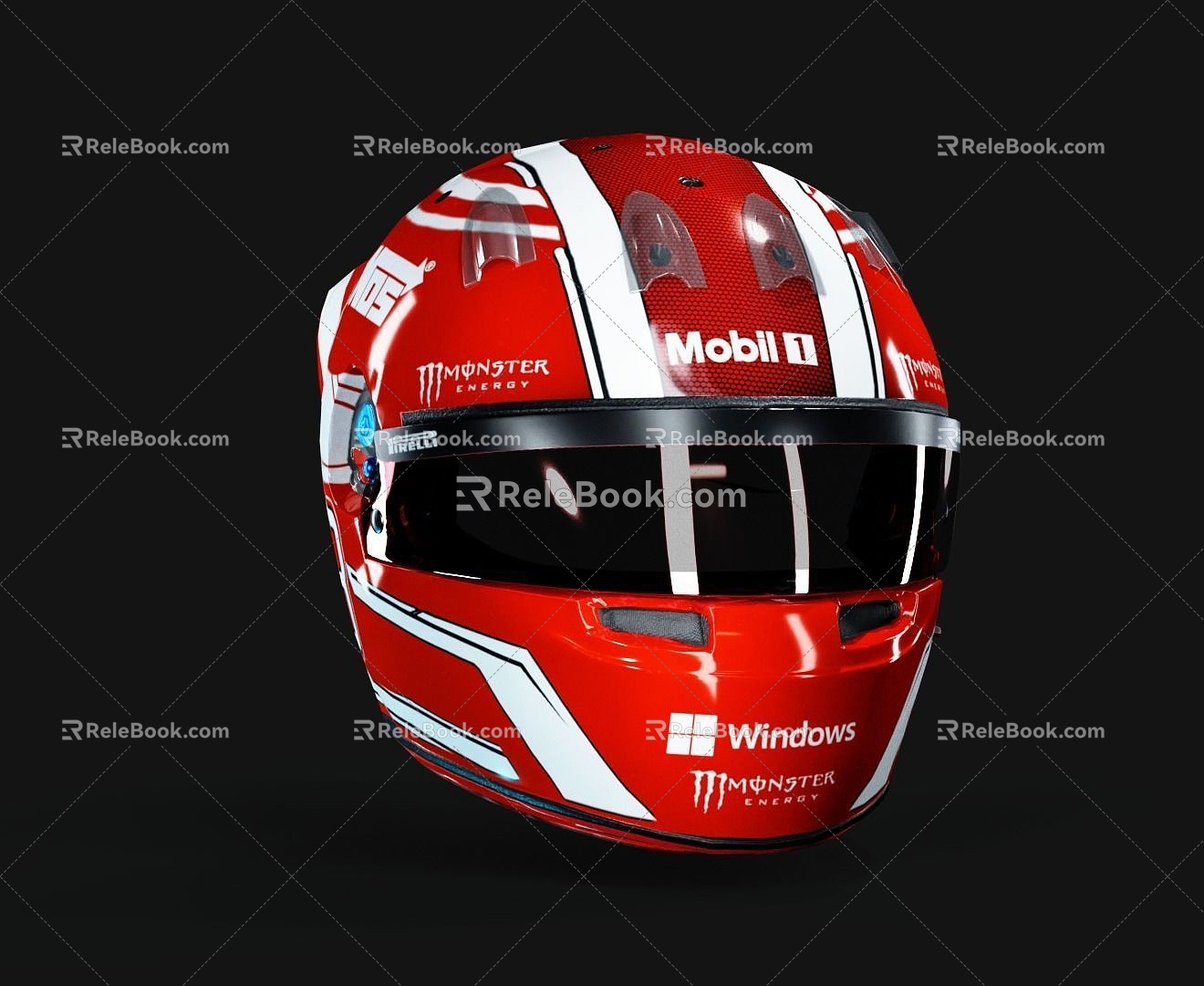 Modern Flying Helmet Modern Helmet Flying Helmet Motorcycle Helmet Protective Helmet 3d model