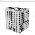 Modern High Rise Residential Building Exterior With Glass Windows And Facade Design