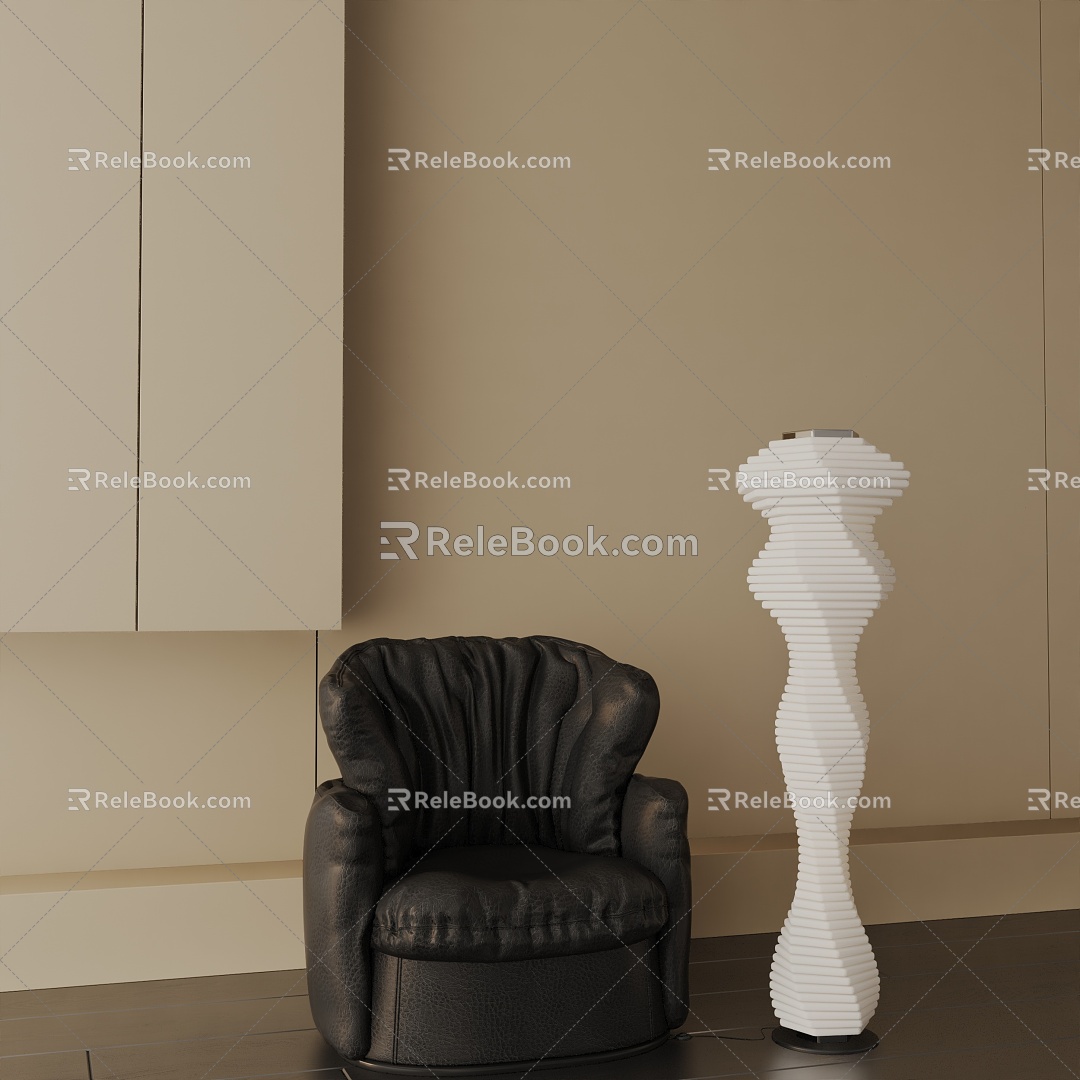 Modern floor lamp 3d model