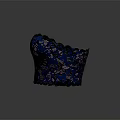 Elegant Women’s Black And Purple Lace Corset With Intricate Floral Patterns Design