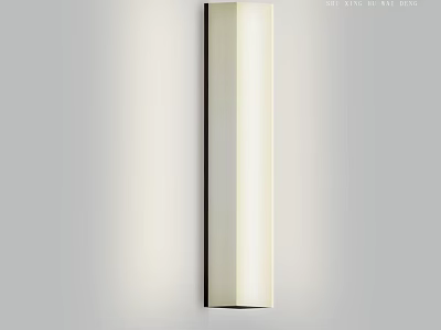 Wall Mounted Modern Minimalist Slim Rectangular Outdoor Light With Soft Glow Side Emitting Design 3d model