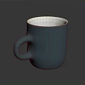 Teal Ceramic Mug With Smooth Handle And White Interior Design For Daily Use