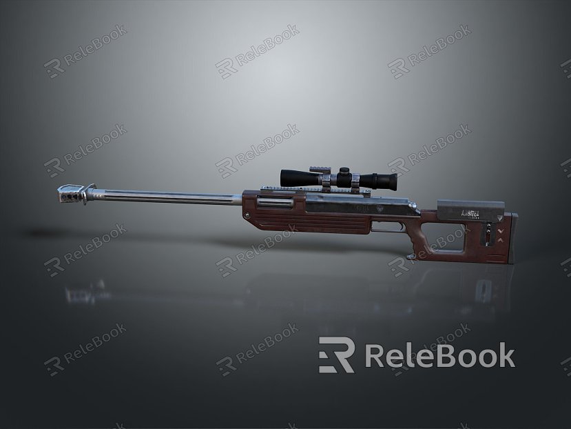 Sniper rifle sight sniper rifle sci-fi sniper rifle semi-automatic rifle combat rifle model