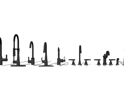 Various Modern Faucet Designs for Kitchen and Bathroom Use 3d model