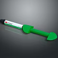 Medical Device 3M Fluker Green Syringe With Ergonomic Plunger And Barrel Design