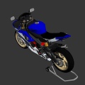 Yamaha YZF R6 Moto 3d model