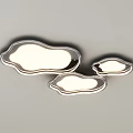 Modern Ceiling Lights With Wave Edged And Cloud Shaped Designs 3d model