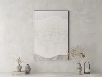 Modern Abstract Painting Texture Hanging Painting Oil Painting Decorative Painting 3d model
