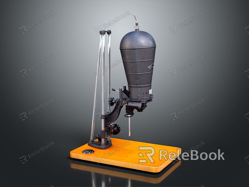 modern microscope magnifying glass experimental equipment physical equipment model