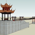 Chinese-style pavilion 3d model