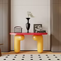 Modern End Desk 3d model