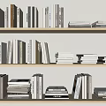 Modern Books 3d model