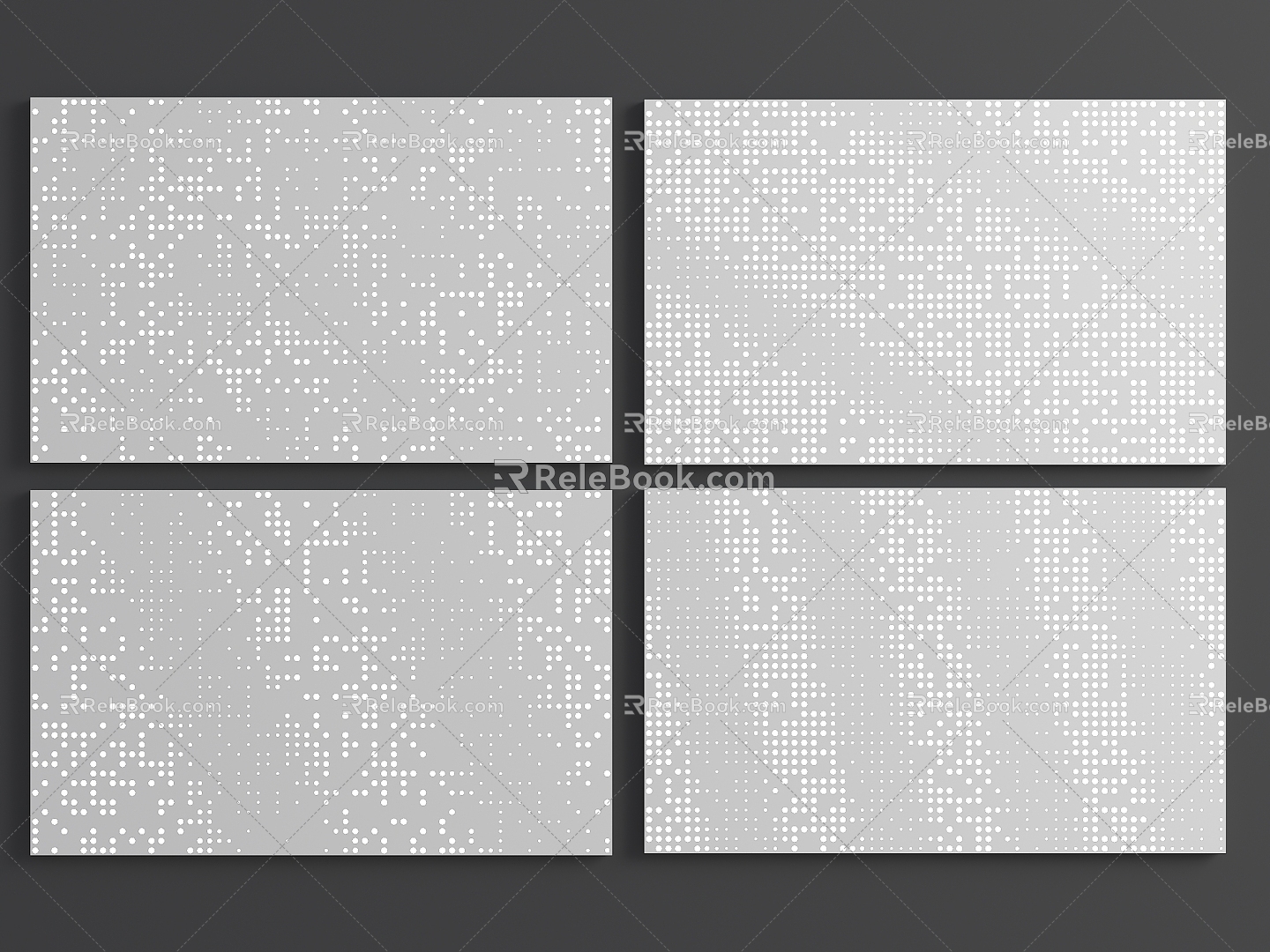 Perforated background wall gradient orifice plate random luminous orifice plate gradient punching plate perforated aluminum plate perforated wall panel 3d model