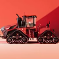 modern crawler tractor 3d model