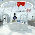 Tobacco And Alcohol Store Interior With Shelves And Product Displays