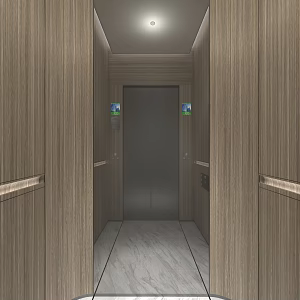 modern elevator car elevator car 3d model
