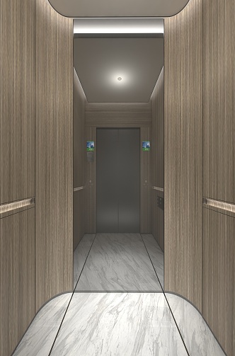 modern elevator car elevator car 3d model