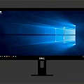 Dell Computer Monitor Featuring Windows Operating System And HD Display Screen 3d model