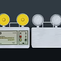Emergency Light Device With Display Panel Buttons And Metal Housing Design