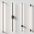 Elegant Minimalist Wall Light With Black Metal Frame And Warm Glow For Home Decoration