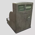Vintage Cash Register With Cashier Drawer And Cash Amount