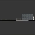 Detailed Architectural Building Model With Parking Lot And Road Layout Design