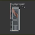 Exhibition Stand Structural Equipment With Metal Frame Glass Panels And Display Screens