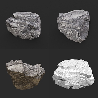 Rock Stone Natural Landscape Rockery 3d model