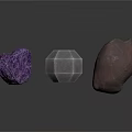 Wood And Stone Decorative Objects With Different Shapes And Colors