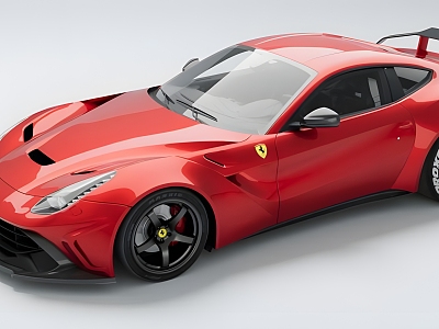 Ferrari car luxury car sports car brand vehicle tire Ferrari 3d model