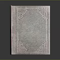 Elegant Decorative Book With Intricate Pattern And Textured Cover For Home Decor