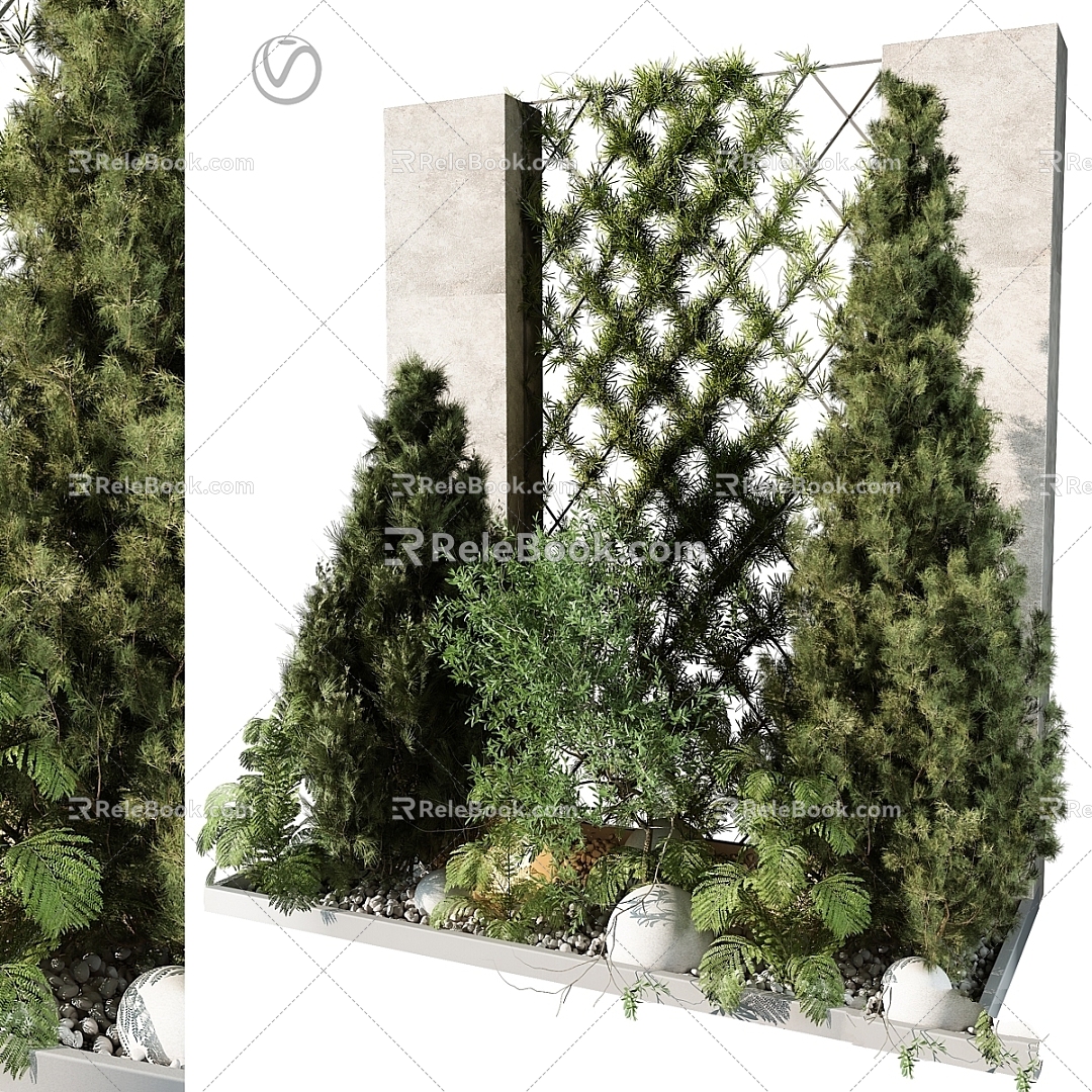 Plant heap 3d model