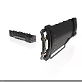 Black Industrial Mechanical Housing And Row Of Terminal Block Connectors