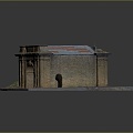 European-style gate, ancient gate, ancient gate 3d model