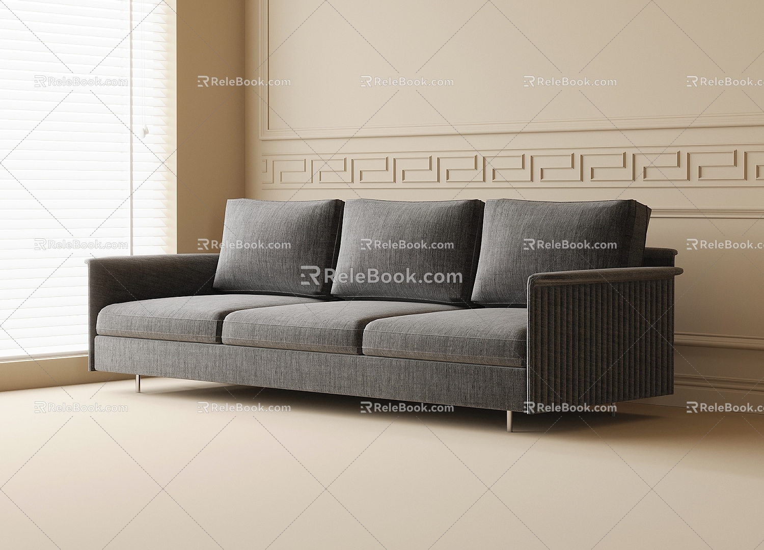 Multiplayer sofa sofa 3d model